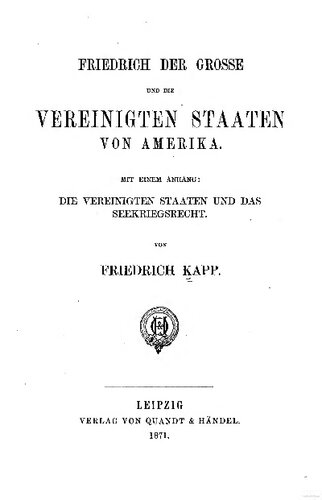 Friedrich der Große und die Vereinigten Staaten von Amerika