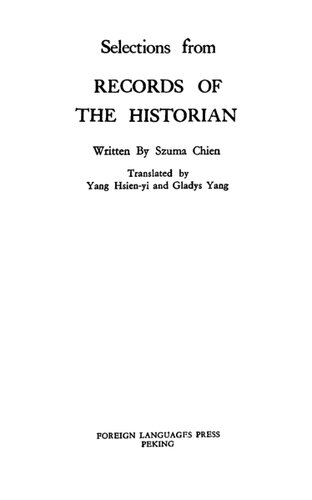 Selections from Records of the Historian