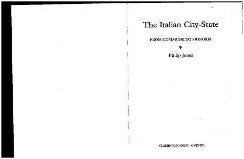 The Italian City-State: From Commune to Signoria