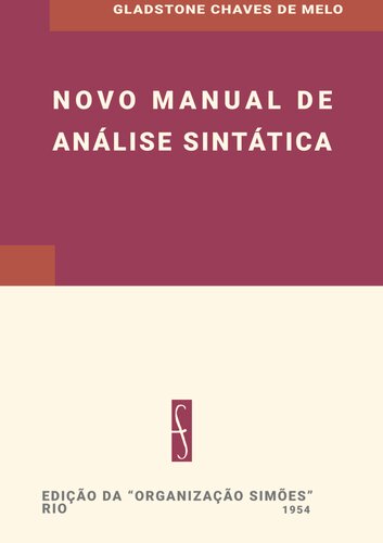 Novo Manual de Análise Sintática
