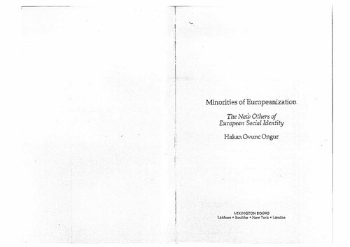 Minorities of Europeanization: The New Others of European Social Identity
