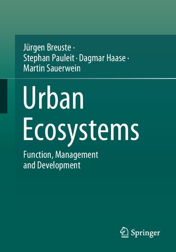URBAN ECOSYSTEMS function, management and development.