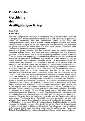 Schiller, Friedrich - Geschichte des Dreissigjaehrigen Kriegs (1792, 219 S., Text)