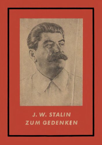 J. W. Stalin zum Gedenken