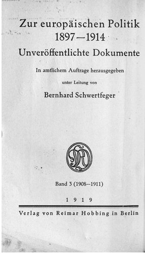 1908-1911 Bosnische Krise, Agadir, Albanien