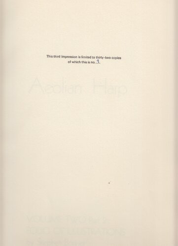 Aeolian Harp Volume 2 - Part 2 (folio) - Folio of Illustrations