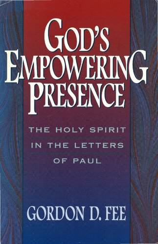 God's empowering presence. The Holy Spirit in the letters of Paul