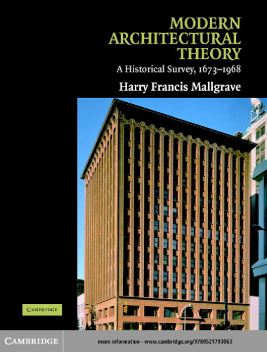 Modern Architectural Theory: A Historical Survey, 1673-1968
