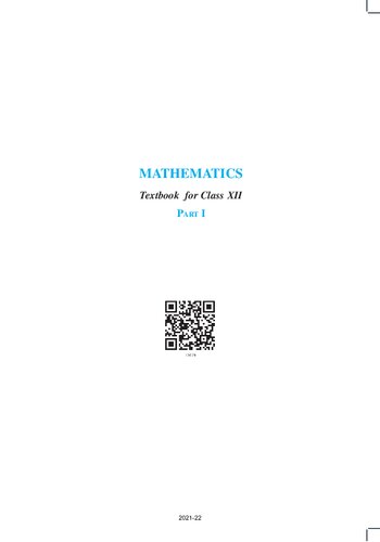 Mathematics 12 Part I