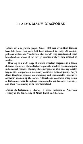Italy's Many Diasporas