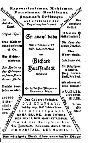 En avant Dada! Die Geschichte des Dadaismus