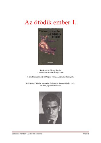 Az ötödik ember I.