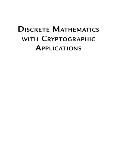 Discrete Mathematics With Cryptographic Applications: A Self-Teaching Introduction