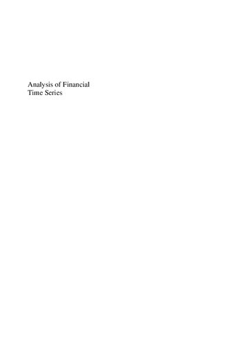 Analysis of Financial Time Series