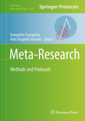Meta-Research: Methods and Protocols