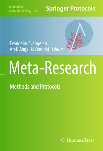 Meta-Research: Methods and Protocols