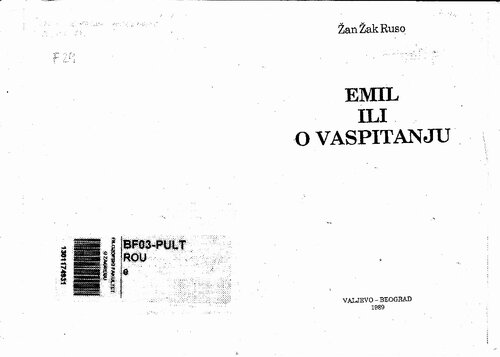 Emil ili o vaspitanju