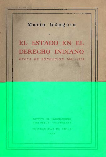 El estado en el derecho indiano