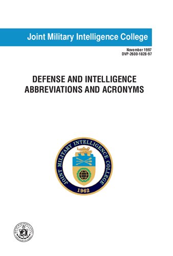 Counter Intelligence Glossary - Terms and Definitions of Interest for CI Professionals - June 2014
