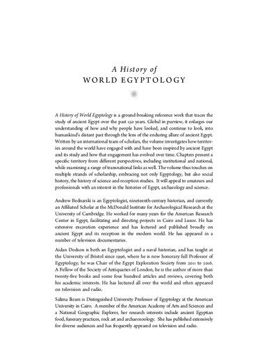 A History of World Egyptology