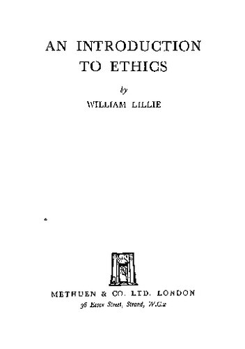 An Introduction to Ethics