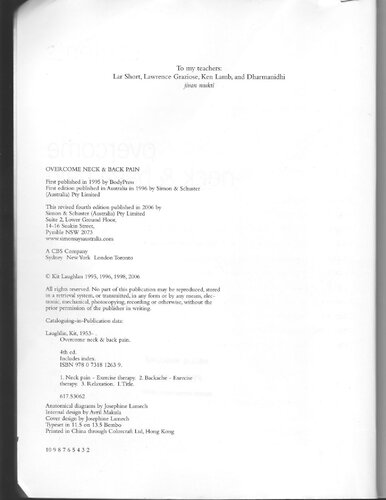 Overcome neck & back pain, 4th edition