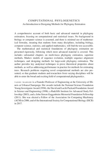 Computational Phylogenetics: An Introduction to Designing Methods for Phylogeny Estimation