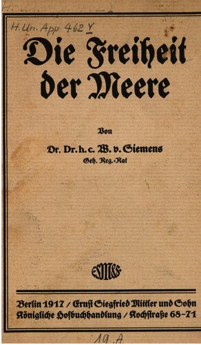 Die Freiheit der Meere