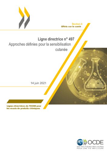 In chemico skin sensitisation : direct peptide reactivity assay (DPRA).