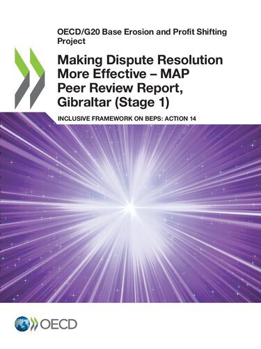 OECD/G20 BASE EROSION AND PROFIT SHIFTING PROJECT : making dispute resolution more effective map... peer review report, gibraltar stage 1 inclusive fr.