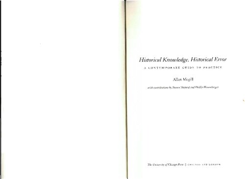 Historical Knowledge, Historical Error