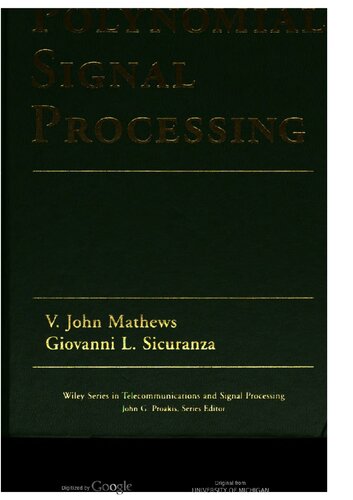 Polynomial Signal Processing