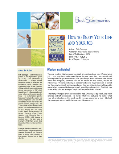 How To Enjoy Your Life And Your Job