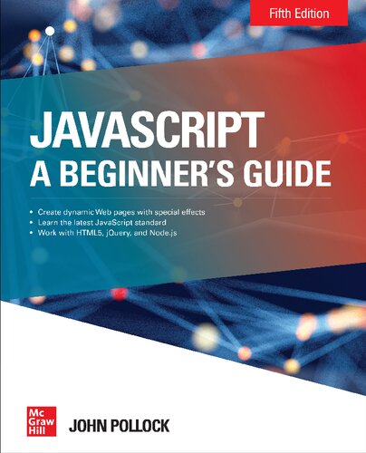 JavaScript : A Beginner's Guide