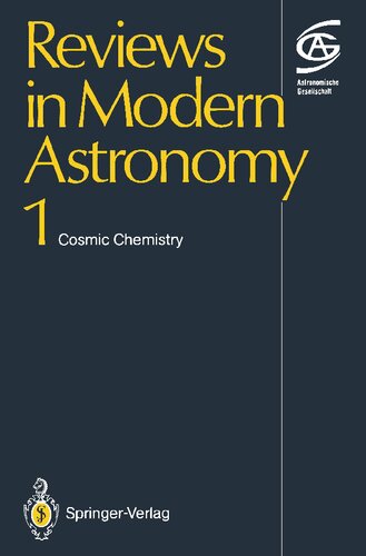 Cosmic Chemistry (Reviews in Modern Astronomy, 1)