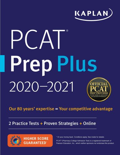 PCAT Prep Plus 2020-2021: 2 Practice Tests + Proven Strategies + Online