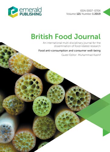 British food journal : an international multi-diciplinary journal for the dissemination of food-related research : food anti-consumption and consumer well-being.