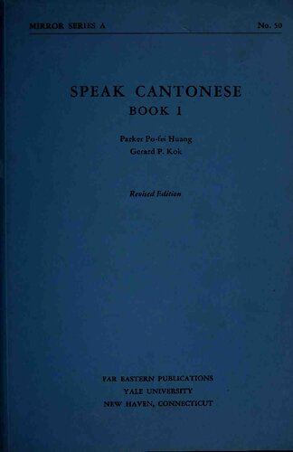 Speak Cantonese. Book 1