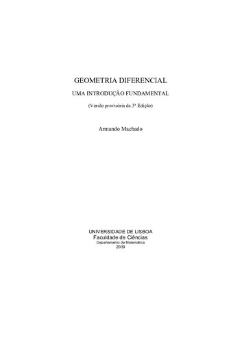 Geometria Diferencial - Uma Introdução Fundamental