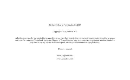 Fit 4 Piano: A Fun Resource for Establishing a Coordinated Piano Technique