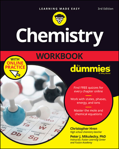 Chemistry Workbook for Dummies with Online Practice
