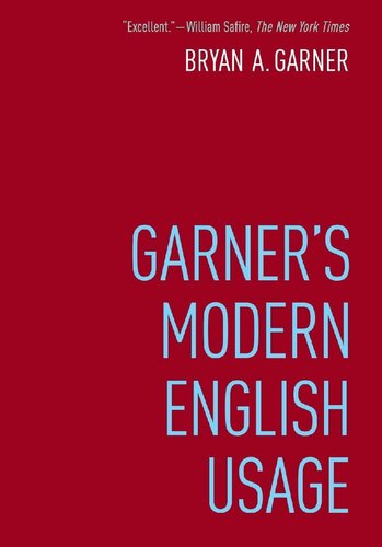 Garner's modern English usage