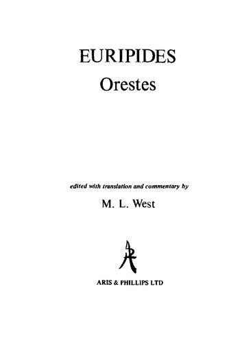 Euripides: Orestes
