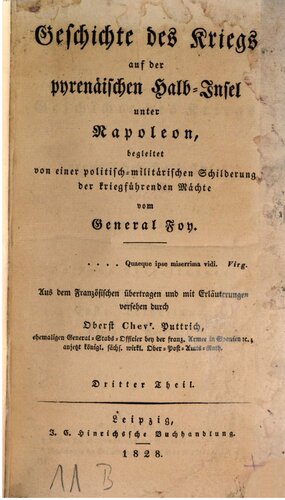 Geschichte des Kriegs auf der pyrenäischen Halbinsel unter Napoleon