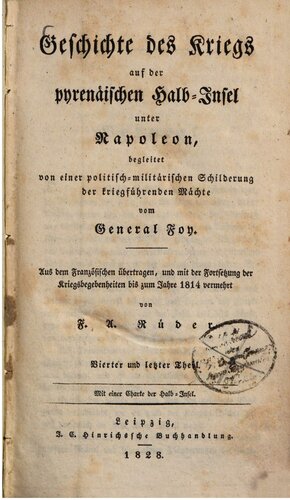 Geschichte des Kriegs auf der pyrenäischen Halbinsel unter Napoleon