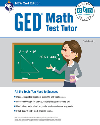 GED® Math Test Tutor, For the 2021 GED® Test, 2nd Edition