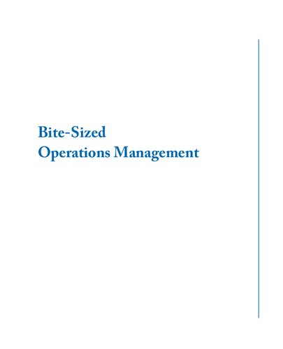Bite-Sized Operations Management