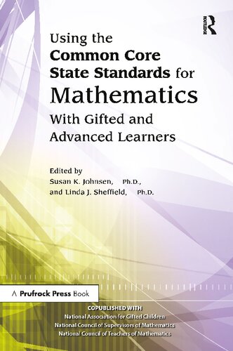 Using the Common Core State Standards for Mathematics With Gifted and Advanced Learners.