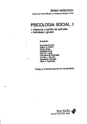 Psicología social I