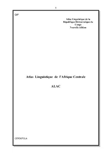 Atlas linguistique de la République démocratique du Congo